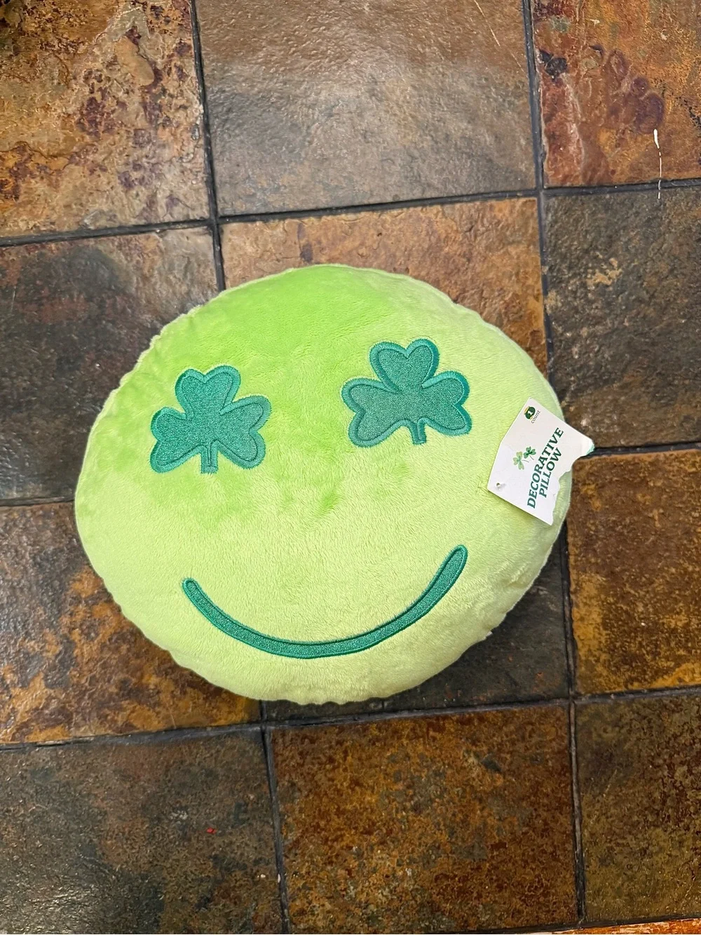 Target Green Plush Shamrock Pillow